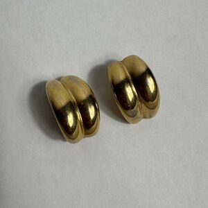 Vintage Givenchy Clip-On Gold Earrings